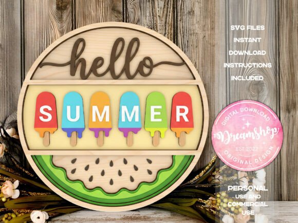 Hello Summer Watermelon Sign Svg Review