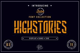 Highstories Family: A Display Fonts Review for Sellers
