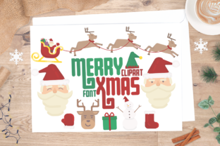 Merry Xmas Clipart Font: Graphics & Illustrations for Publishers