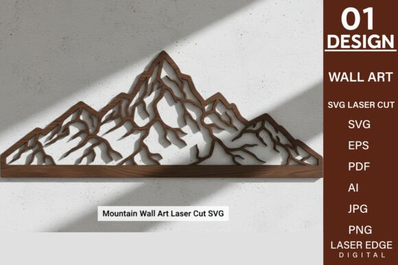 Mountain Wall Art SVG Laser Cut File Review