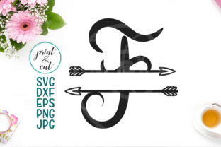 Split Monogram Font F: A Graphic Design Asset for Crafts and Branding