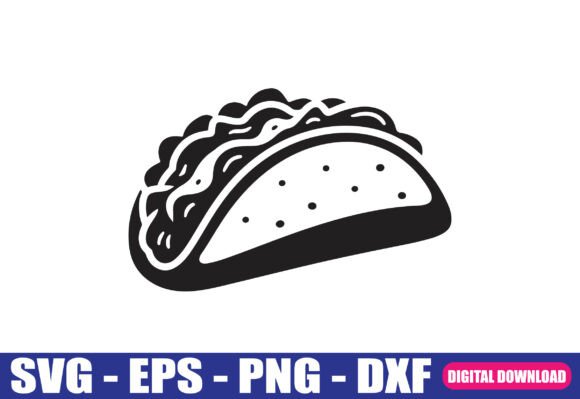 Taco SVG Cut File for Modern Graphics and Crafts