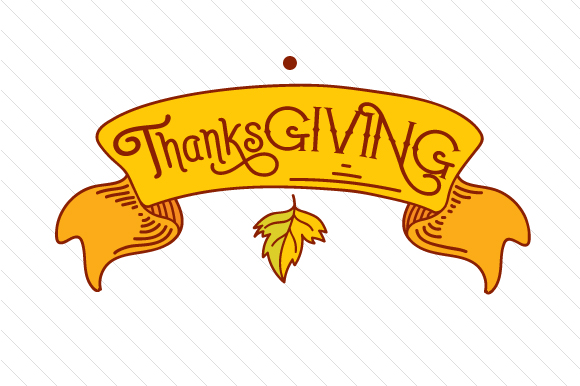 ThanksGIVING Yellow Banner for Crafts and Thanksgiving Content